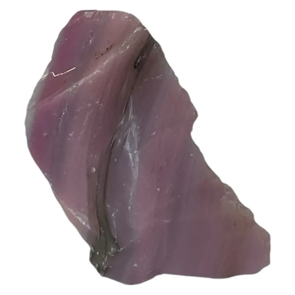Pink Lavender Layered Art Glass Cullet Glowing‎ Manganese Slag Glass #5GL162